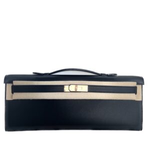 Hermès Mini Kelly 20 Black Epsom With Silver Hardware - AG