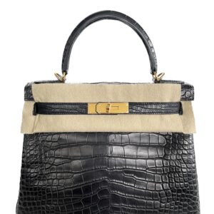 Hermès Kelly 25 Bleu De Prusse Epsom With Gold Hardware - AG Concierge Fzco