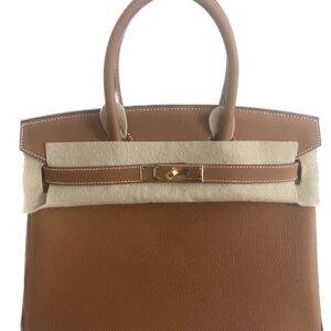 Hermes Birkin 25 Craie Bag Rose Gold Hardware Togo Leather – Mightychic