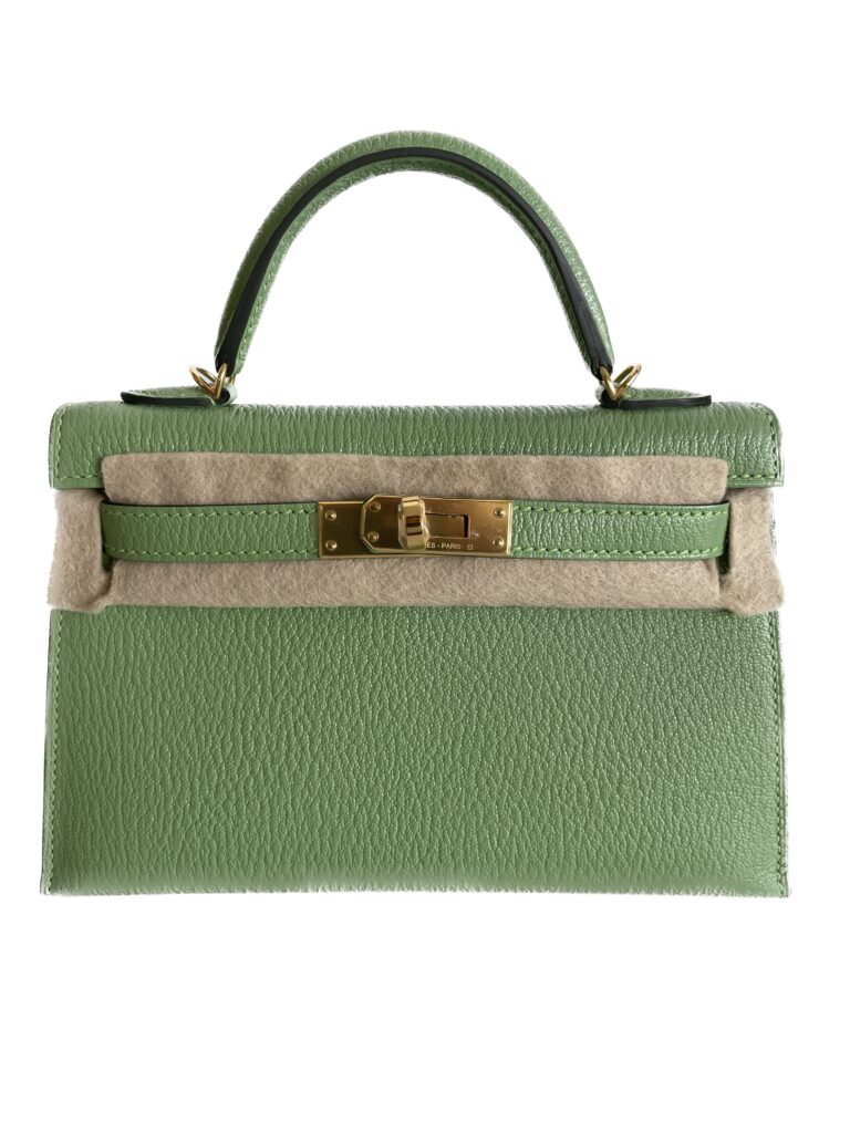 Hermès Mini Kelly 20 Vert Criquet Epsom With Silver Hardware – AG