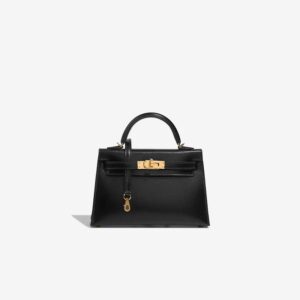 Hermès Mini Kelly 20 Black Box With Gold Hardware
