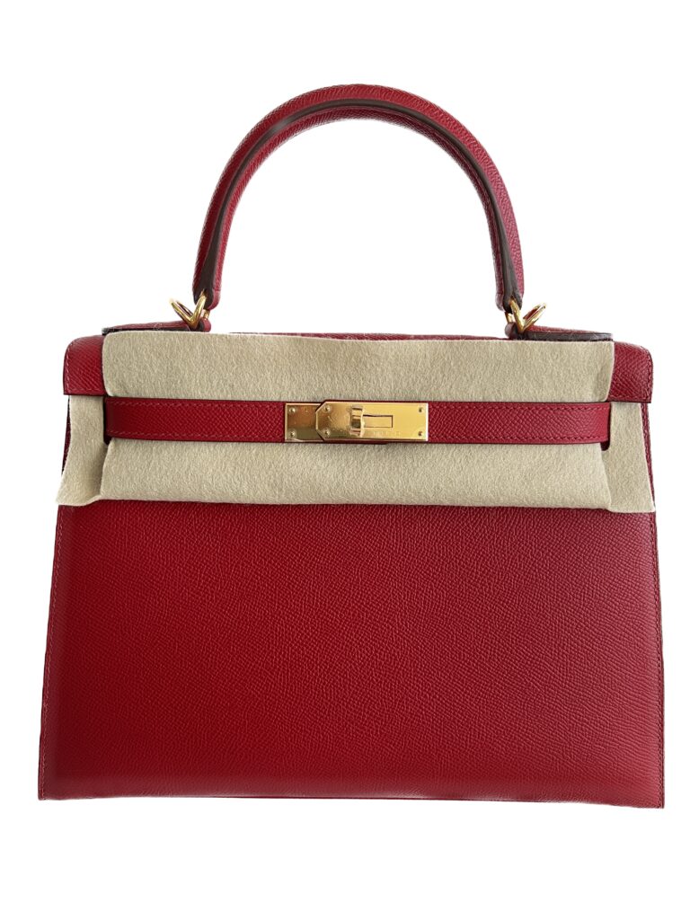 Hermès Kelly 28 Rouge Piment Epsom With Gold Hardware - AG Concierge Fzco