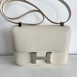 Hermes Craie White Epsom MM Constance 24 25 Bag Handbag – MAISON