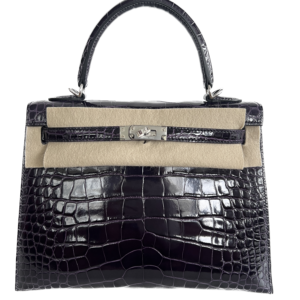Hermes Kelly 25cm Framboise Touch Madame/Shiny Croc PHW