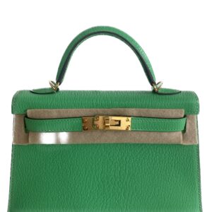 Hermès Kelly Pochette Vert Verone Swift With Gold Hardware - AG Concierge  Fzco
