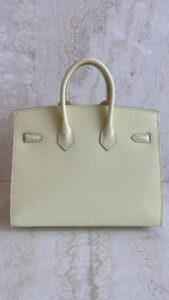 Hermès Birkin 25 Jaune Milton Epsom With Silver Hardware – AG Concierge
