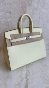 Hermès Birkin 25 Jaune Milton Epsom With Silver Hardware – AG Concierge