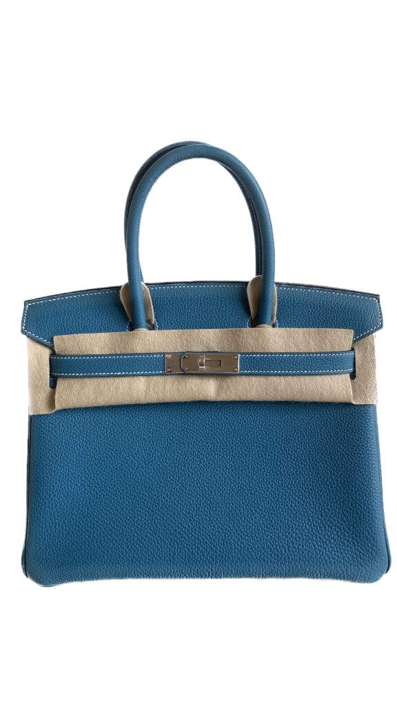 Hermès Birkin 30 Bleu Jean Togo With Silver Hardware - AG Concierge Fzco