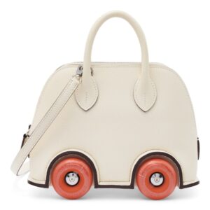 Hermès Bolide On Wheels Nata/Orange Epsom Leather With Silver Hardware