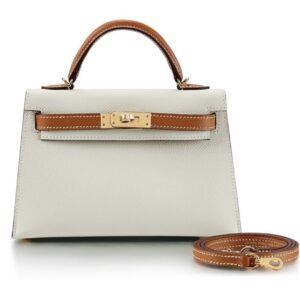Hermès Mini Kelly HSS Craie/Gold Epsom With Gold Hardware