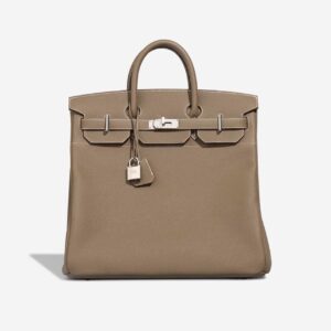 Hermès Haut a Courroies 40 Etoupe Togo With Silver Hardware